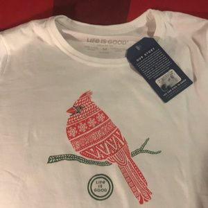 Life is Good, Tribal Cardinal Long-Sleeve T, Sz M